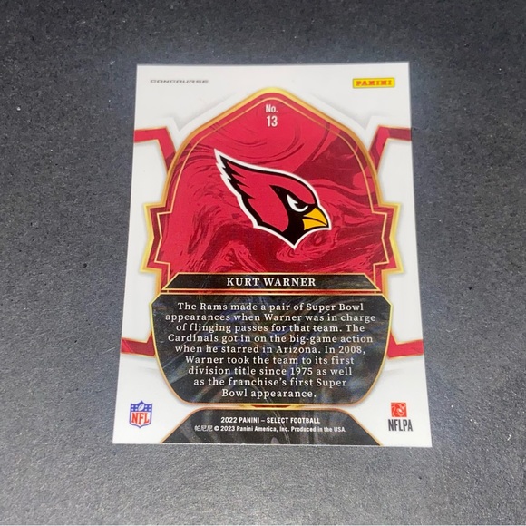 Kurt Warner Panini Select - 2022 Concourse - Picture 2 of 2